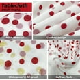 thumbnail image 3 of Surpdew 4 Pack Red And White Tablecloth Red Gingham Plastic Table Cloths For Parties Disposable 54X108 In Waterproof Rectangle Table Covers For Party Baby Shower Birthday Party Christmas Decorations, 3 of 7