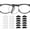 10 Black & 10 Clear, variant on Soiji Anti-slip Ear Hooks Holder Eyeglasses Retainers Silicone Glasses Temple Holders for Glasses Sunglasses 10 pairs