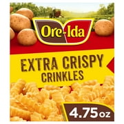 Ore-Ida Extra Crispy Crinkles Easy Fries French Fried Microwavable Frozen Potatoes, 4.75 oz Box
