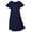 C-Navy, variant on Womens Nightgown Flared Short Sleeve Nightshirt V Neck Comfy Sleepshirt Casual Sleepwear