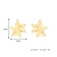 thumbnail image 3 of HomeKingdee Korean Fashion Five-pointed Star Alloy Ladies Earrings - Gold Color​-colored Star Shape Earrings for Women Girls Daily Wear and Special Occasions, 3 of 5