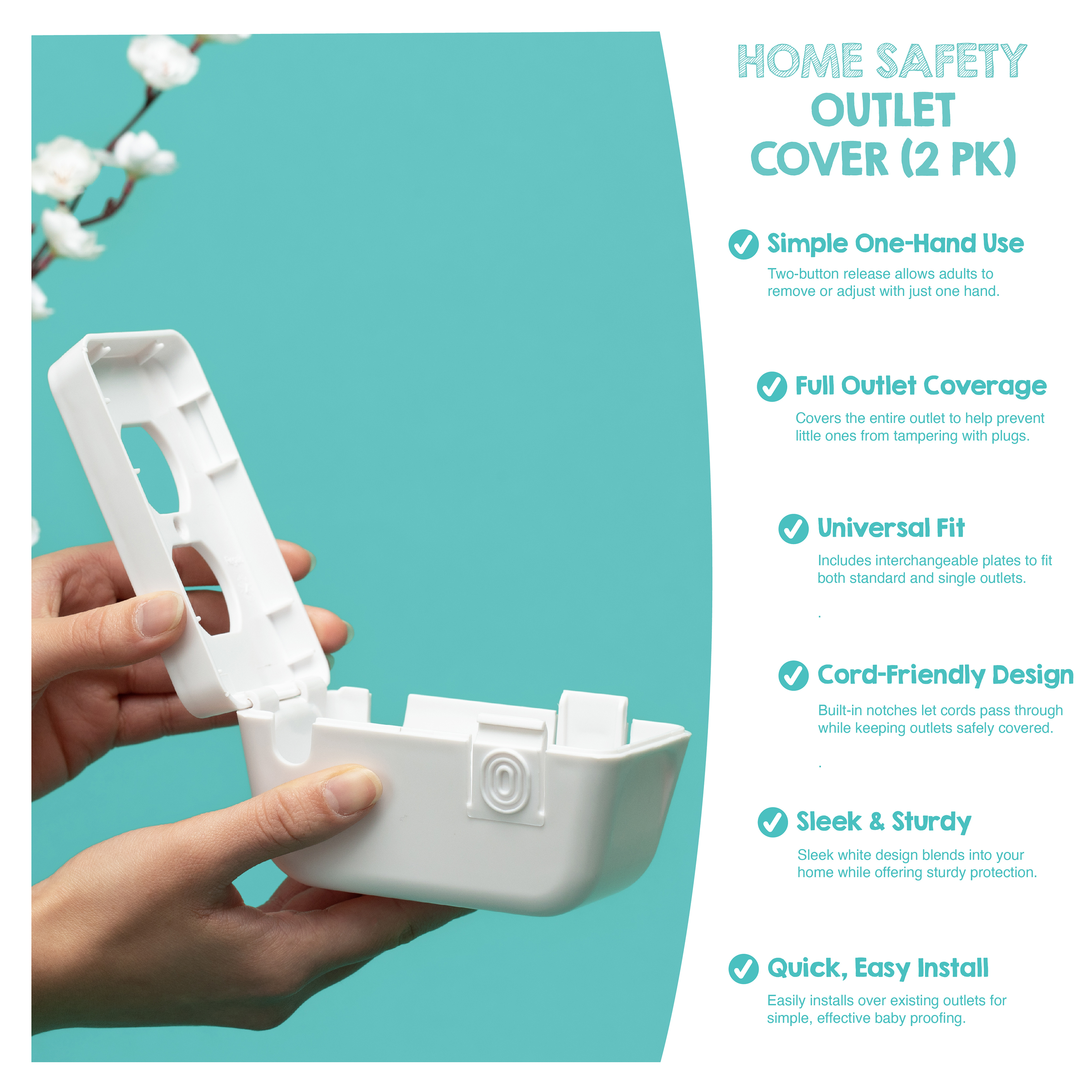 Regalo Outlet Covers for Baby Proofing, 2 Pack photo 6