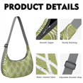 thumbnail image 5 of Geometric Plaid Crossbody Bag for Women Abstract Checkered Pattern Shoulder Bag with Adjustable Strap Compact Corduroy Purse for Commuting or Shopping, 5 of 5