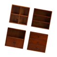 thumbnail image 4 of Juego de 4 armarios para casa de muñecas, escala 1:12, estantes de almacenamiento para accesorios de casa de muñecas, suministros de escenografía, 4 of 6