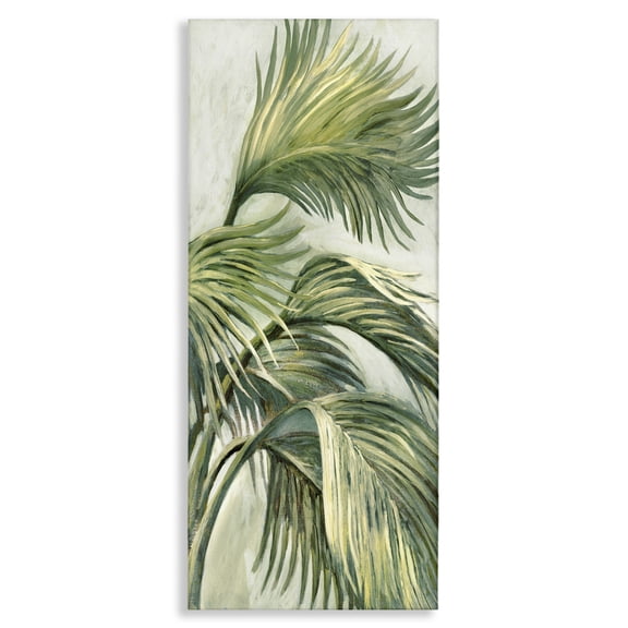 Stupell Industries Bohemian Tropical Palm Fans Canvas Art, 10 x 24, by Merri Pattinian