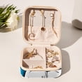 thumbnail image 6 of Football Jewelry Display and Organizer: Portable Square Travel Case for Rings, Earrings, Necklaces, Bracelets - Suitable for Girls and Women, 6 of 6
