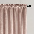 thumbnail image 2 of Crushed Velvet Curtains with Rod Pocket Luxurious Thermal Insulated Soundproof Drapes for Office, Soft and Durable Light-Filtering Window Treatments, 2 Panels, 2 of 8