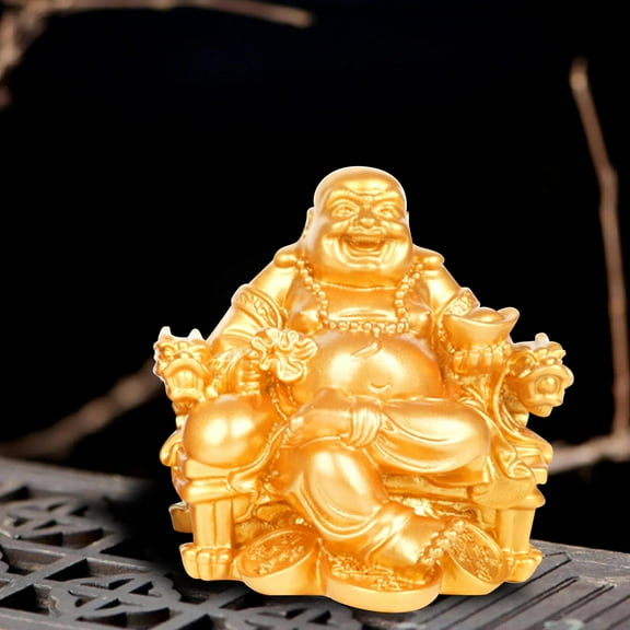 Chinese Style Statues Sculpture Miniature Figurine Fengshui for Collection Desktop Car Dashboard Decoration Ornament ,