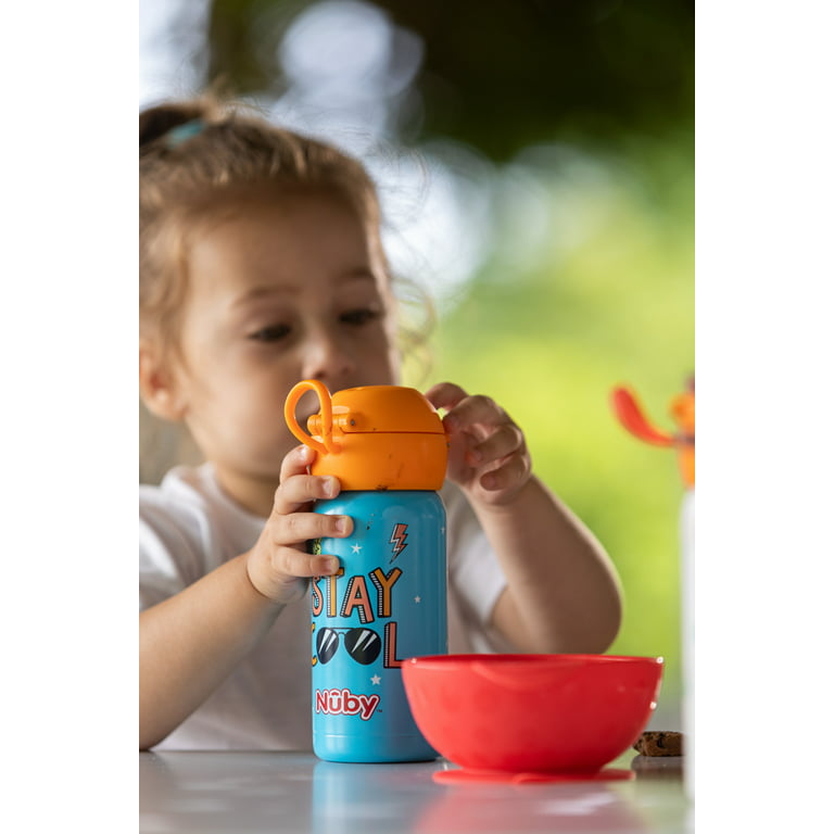 Nuby Thirsty Kids 14oz Stainless Steel Active Cup, Size: 14 oz