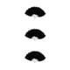 thumbnail image 4 of Yuarrent Abanico de Plumas Decoración Fiestas Adorno Abanicos Decorativos Niños Negro 3Conjunto, 4 of 6