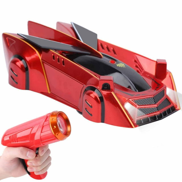 YLSHRF Wall Climbing Car,Remote Control Car,Wall Climbing Racing Car Infrared Follow Light Sensor 4-Wheel Drive Children Toys