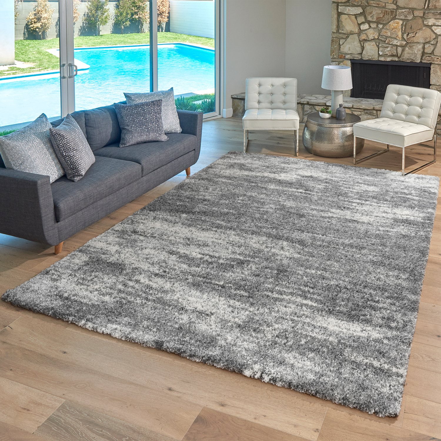 Drexel Lenox Shag Area Rug, Assorted Designs and Sizes