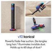 Dyson V10 Konical™ + Auto-empty Dok™ Cordless Vacuum | Black/Blue | New | Latest Technology