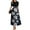 A005_Royal Blue, variant on Women's Maxi Dresses 2025 Elegant Short Sleeve Floral Wrap Dress A-Line Tiered Swing Church Dress with Ruffles