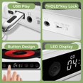 thumbnail image 6 of Sakerplus Portable Bluetooth CD Player – Hi-Fi Sound, Wireless & Wired Playback, Rechargeable Battery, Compact & Lightweight, Supports Bluetooth Headphones and AUX Output (White), 6 of 7
