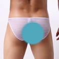 thumbnail image 3 of Escritos De Mal Transparente A Rayas Suaves Ver A Través De s Bragas De Bolsa Para Hombres 2XL Baoblaze ropa interior de los escritos de los hombres, 3 of 8