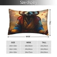 thumbnail image 2 of Kdxio Cotton Pillow Cases 20"x30" Pillowcases,Soft and Breathable Bedroom Pillow Cases-Prairie Meditating Raccoon-No Pillow Core, 2 of 5