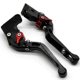 thumbnail image 3 of Compatible with MV Agusta Brutale 750/910/989R/1078 RR 2001-12 Motorcycle Accessories Adjustable Folding Extendable Brake Clutch Lever Black, 3 of 5