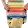 thumbnail image 4 of Ynynloco Women's Rainbow Striped Active Skort 2-in-1 Skirted Shorts High Waisted for Golf Workout Daily Wear, 4 of 6