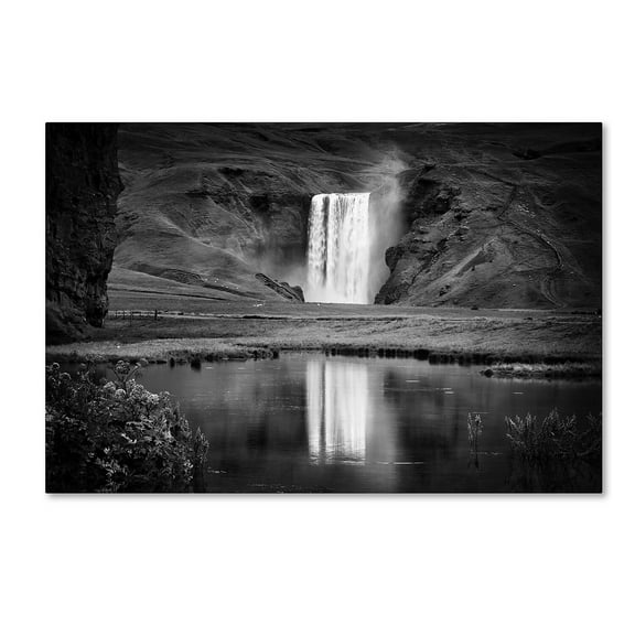 Trademark Fine Art 'Double Skogafoss' Canvas Art by Philippe Sainte-Laudy