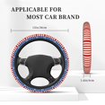 thumbnail image 3 of Fotbe America Flags2 Funda para Volante Universal de 15 pulgadas, Accesorios para Auto para Hombre y Mujer, Protector de Volante Cómodo para SUV y Sedán, 3 of 6