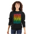 thumbnail image 3 of NASA Worm Logo Rainbow Gradient Sweatshirt for Men or Women Brisco Brands S, 3 of 6