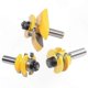 thumbnail image 2 of 3-Piece Router Bit Set, 1/2" Shank, Rail & Blade Cutter for Panel and Cabinet Milling, Power Tool Accessory, 2 of 5