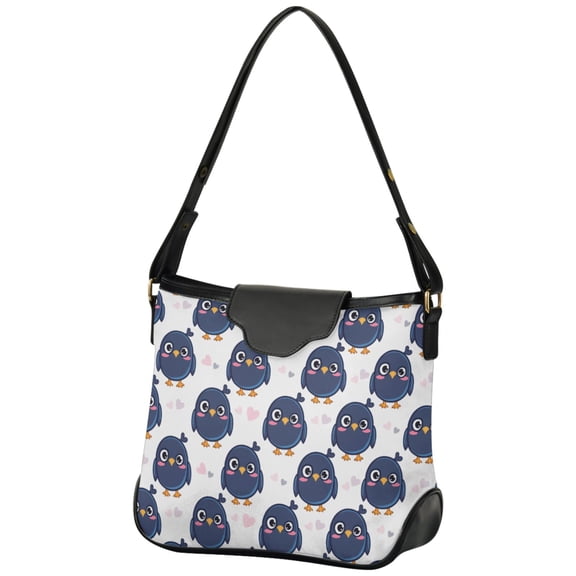 ALAZA Women Hobo Shoulder Handbag Cute Birds Print Tote Bag Large Capacity Purse
