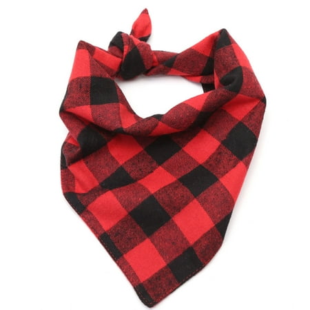 1pcs Dog Bandana Plaid Pet Scarf Bow ties Collar Cats Dogs Grooming Accessories for Small Medium Large Pet Chihuahua (Best Dog Grooming Shoes)