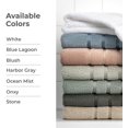 thumbnail image 4 of Cariloha Bath Towel | Harbor Gray |28"x54" | Turkish Cotton & Viscose Material Blend | Extra Smooth, Odor Resistant and Highly Absorbent, 4 of 8