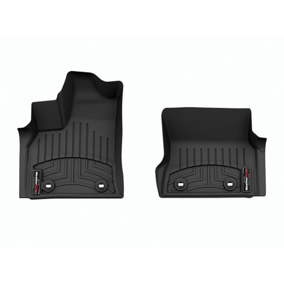 Weathertech Floor Liner 4417851 FloorLiner; Molded Fit; Black; Thermoplastic Polyolefin TPO; 2 Piece