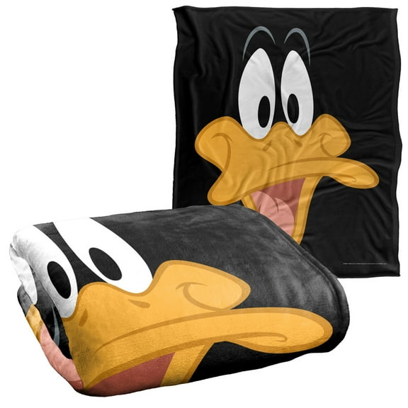Looney Tunes Blanket, 50'x60', Daffy Face Silky Touch Super Soft Throw
