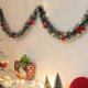 thumbnail image 4 of Adornos navideños, regalos navideños, enredaderas para árbol de Navidad, tiras peludas de color verde oscuro y blanco, decoración para festivales, fiestas y bodas., 4 of 6