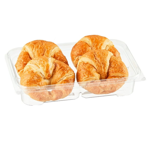 Marketside All Butter Whole Croissants, Clamshell, Shelf Stable, 9.17 oz, 4 Count