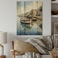 thumbnail image 2 of Designart "England Calm Harborengland horizon" England Print on Natural Pine Wood, 2 of 5