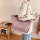 thumbnail image 4 of Bolso de mano casual Bolso de hombro de nailon con cremallera Bolso con asa superior Bolso de compras grande, 4 of 9