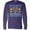 Purple, variant on Inktastic Happy Hanukkah Sweater Style Design with Menorah and Dreidel Long Sleeve T-Shirt