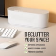 thumbnail image 2 of D-Line Cable Management Box, Hide Power Strips & Cords - Small, White, 2 of 6
