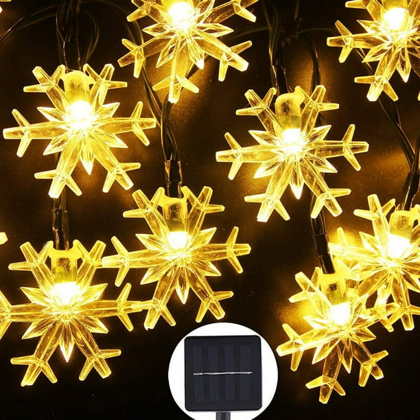 onlyliua Artículos En Liquidación Farolas Solares, 20 Luces Led, Decoración Navideña