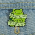 thumbnail image 6 of Cute Green Frog Enamel Brooch Lapel Pin Fashion Badge Jewelry Accessory Gift, 6 of 10