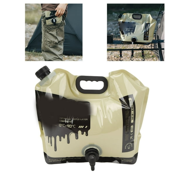 Bolsa de Contenedor de Agua Plegable Portador de Agua Plegable Portátil de 8L para Viajes y Acampadas ANGGREK Otros