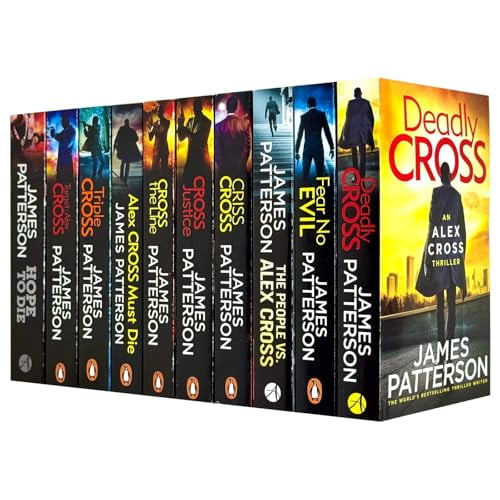 Pre-Owned James Patterson Alex Cross Series 22-31 Collection 10 Books Set (Hope to Die, Cross Justice, Cross the Line, The People vs. Target, Criss Cross, Deadly Cross, Fear No Evil, Triple Cross & Must Die)