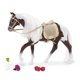 thumbnail image 5 of Caballo de juguete Lori Pinto blanco y marrón de 15 cm con accesorios para más de 3 años, 5 of 5