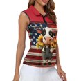 thumbnail image 4 of Whosucclay Patriotic Cow with Sunflowers Workout Tank Tops for Ladies Breathable Moisture Wicking Relaxed Workout Shirts XS - 2XL, 4 of 7