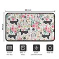 thumbnail image 5 of Husky Dog Flower Floral Door Rugs,Washable Non Slip Door Mats Indoor,Decorative Door Mats,Entry Mat Indoor for Entrance,Bedroom,Kitchen,Bathroom,30"x17", 5 of 6