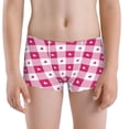 thumbnail image 5 of Yiaed Plaid Heart Print Boys' Boxer Briefs Cotton Casual Stretch Comfort Boys Boxers - Kids Boxer Briefs Underwear for Boys (6-18)-XX-Small, 5 of 5
