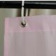 thumbnail image 3 of Revestimientos de cortina de a rayas de 72x72 pulgadas Pantalla de de poliéster impermeable, ojales a prueba de Rosado Soledad Cortinas de ducha, 3 of 10