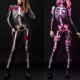 thumbnail image 2 of Disfraz de fantasma aterrador para mujer, mono de diablo Sexy, esqueleto de rosa, fiesta de carnaval, Día de los muertos, 2 of 3