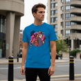thumbnail image 3 of Smartprints Samurai Cat with Katana Men's T-Shirt Sapphire, Cotton, S, 3 of 4