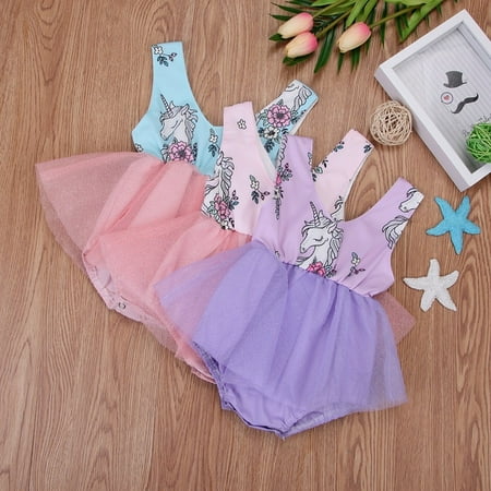 

Cute Toddler Kids Baby Girls Floral Lace Dress Romper Tulle Dresses Clothes
